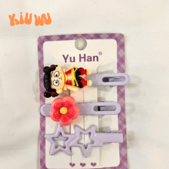 Set 3 Kẹp Tóc Natra Đáng Yêu Tím