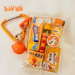 Móc Khóa Túi Xách Kiuwu Nhựa PVC Mini Cam