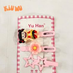 Set 3 Kẹp Tóc Natra Đáng Yêu Vàng
