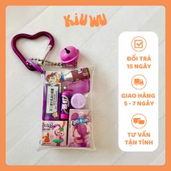 Móc Khóa Túi Xách Kiuwu Nhựa PVC Mini Tím