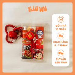Móc Khóa Túi Xách Kiuwu Nhựa PVC Mini Đỏ