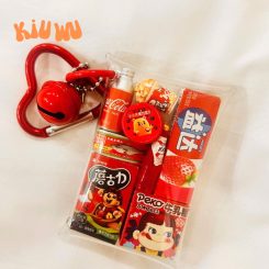 Móc Khóa Túi Xách Kiuwu Nhựa PVC Mini Đỏ