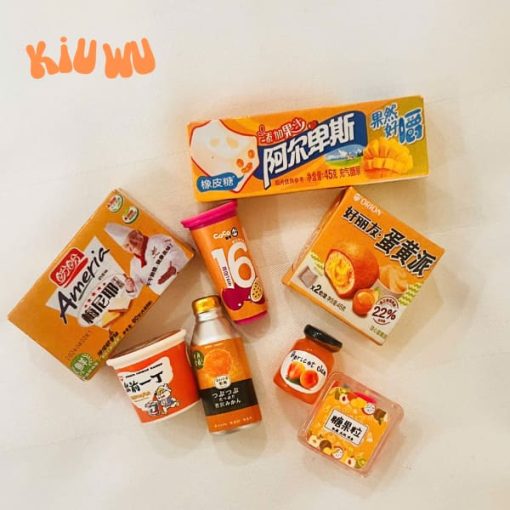 Móc Khóa Túi Xách Kiuwu Nhựa PVC Mini Cam